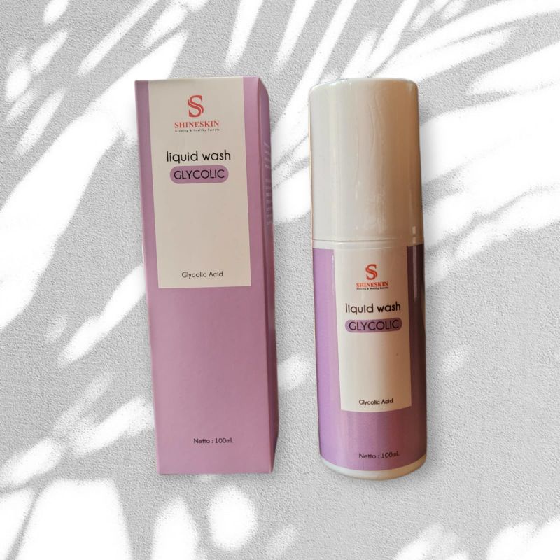 Liquid wash glycolic shineskin flek hitam kulit kering
