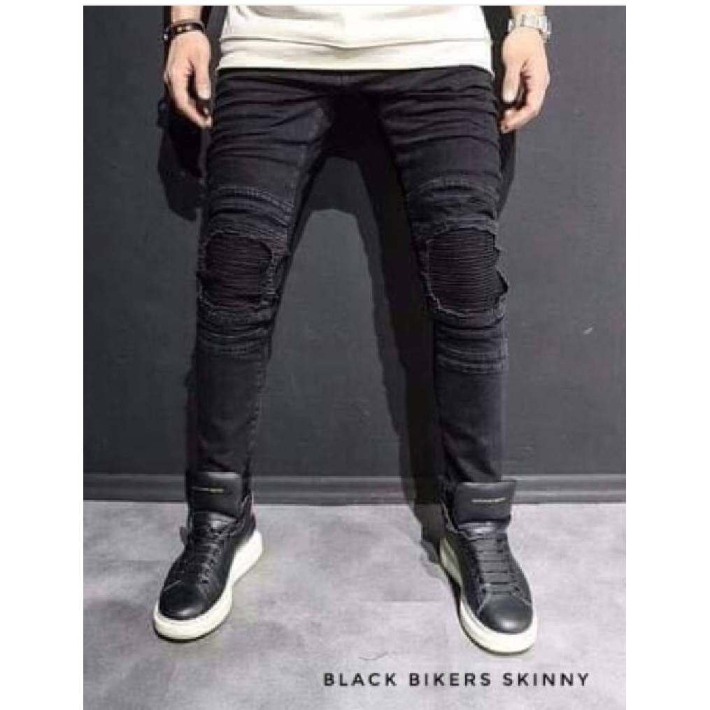 SKINNY JEANS BIKERS/JEANS BIKERS / JEANS RIPPED #INVO07