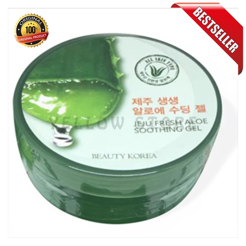 JEJU FRESH ALOE SHOOTING GEL BEAUTY KOREA 300ML - ALOE SHOOTING GEL [YELLOW STORE]