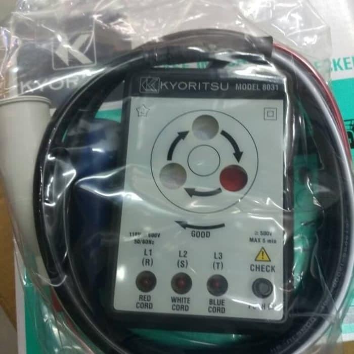Kyoritsu 8031 3 Phase Sequence Rotation Checker Alat Ukur Original