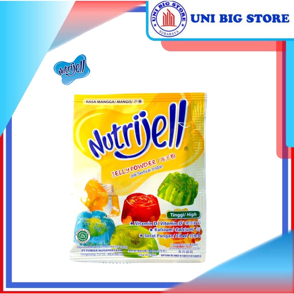 

Nutrijell Jelly Powder Mango 15 gr Mangga Jelli Agar Jeli
