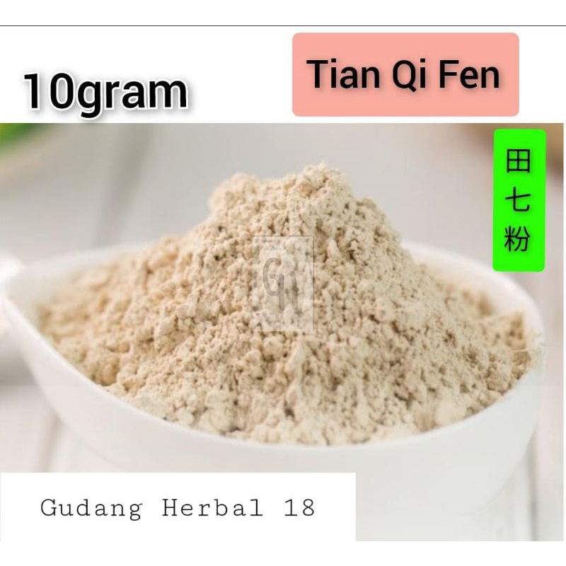 

10 gram TIENCHI POWDER TIANQI FEN TIAN QI bubuk fresh original - melancarkan peredaran darah-mencegah kolesterol seharga Rp13.499
