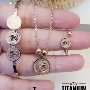 TiTanium set perhiasan wanita R69