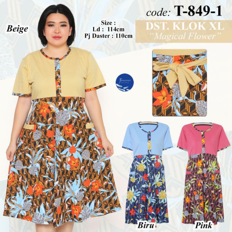 Daster jumbo klok XL forever