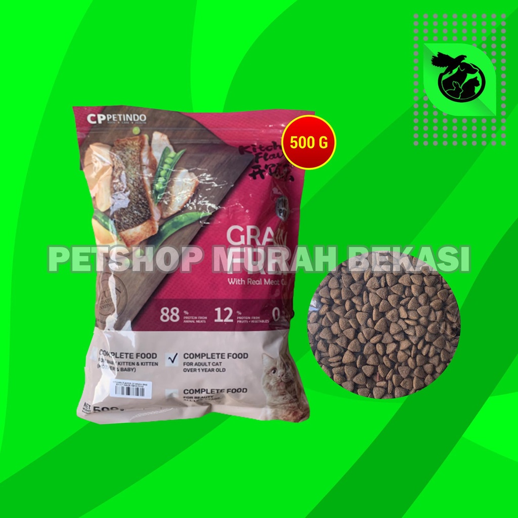 Kitchen Flavour Makanan Kering Kucing Cat food Adult Kitten 500 Gram