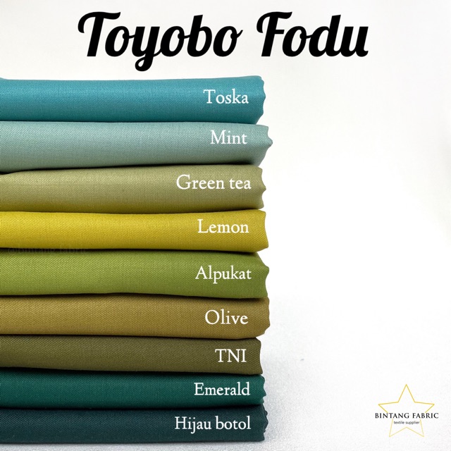 Bahan Kain Katun TOYOBO FODU 1 meter-2