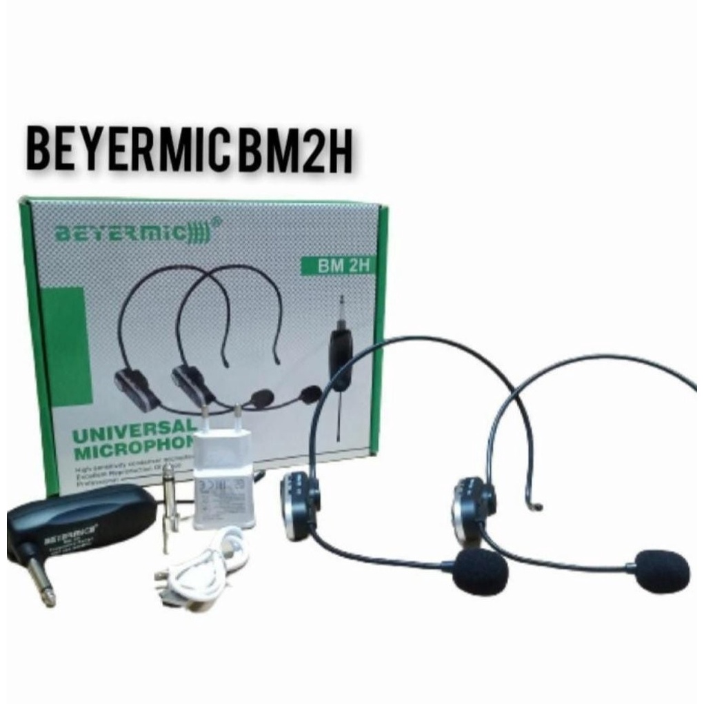 Mic Wireless BAYERMIC BM 2H BM 2 H BM2H headset Bando Mic Imam