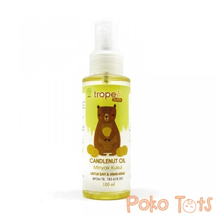 Tropee Bebe Candlenut Oil 100ml Kukui Oil Minyak Rambut Kemiri Bayi &amp; Anak WHS