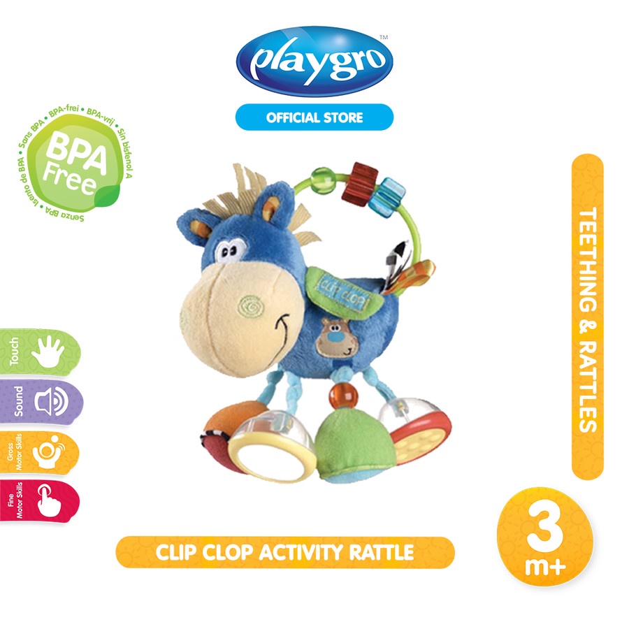 PLAYGRO CLIP CLOP ACTIVITY RATTLE