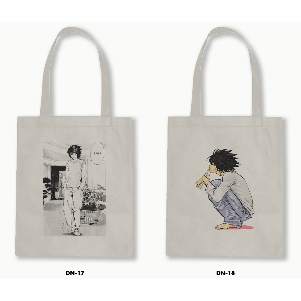 TOTE BAG BLACU - DEATH NOTE / ANIME / MANGA 01