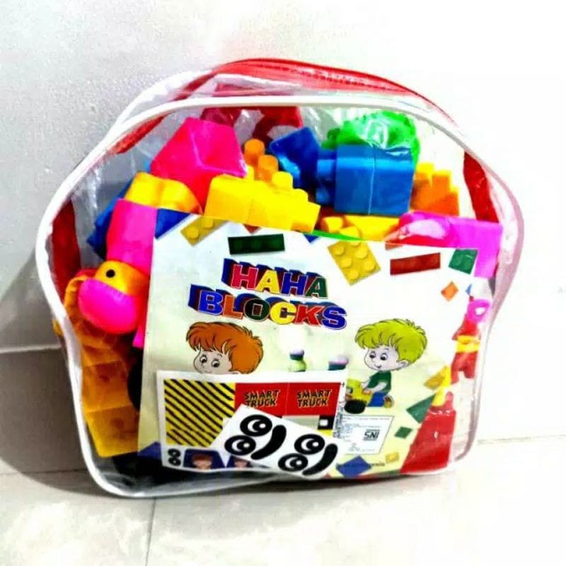 MAINAN BLOCK LEGO BLOCKS TAS HAHA ISI 76PCS MURAH