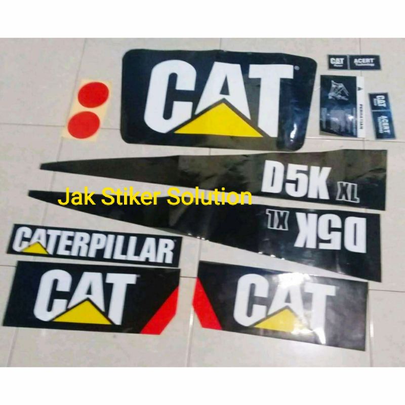 Stiker Dozer Cat D5KXL Sticker Alat Berat