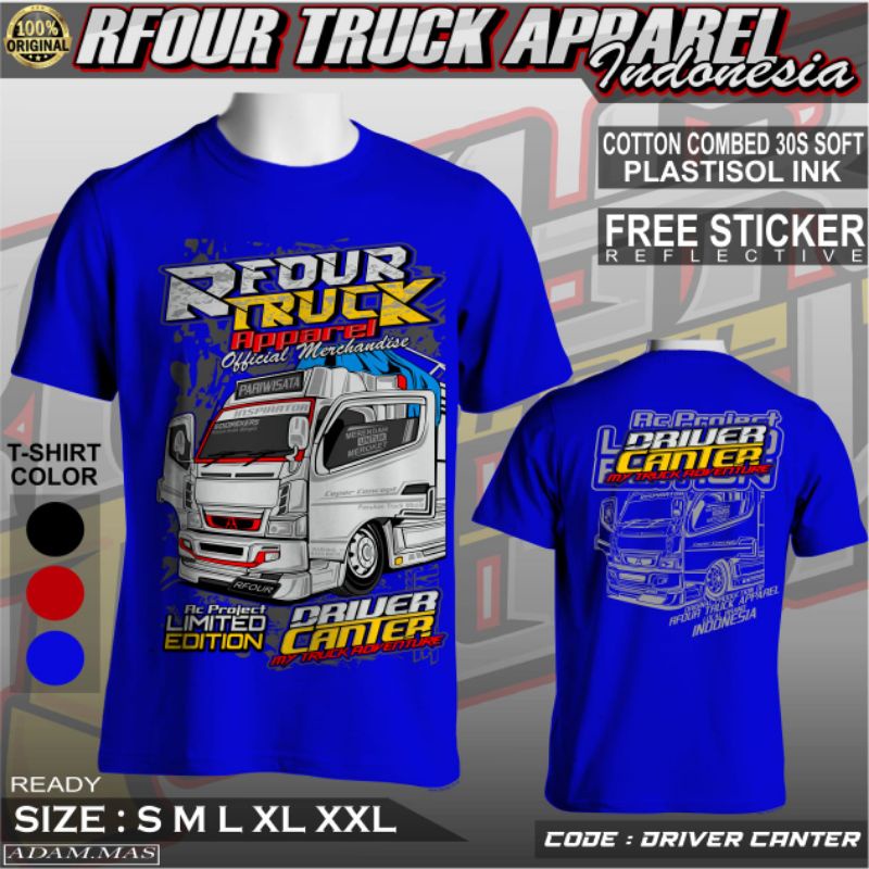 KAOS TRUK MANIA // KAOS TRUCK // KAOS DRIVER MUDA // KAOS CANTER MANIA DI JALUR PANTURA