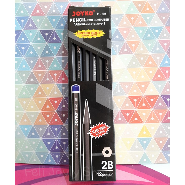 

[Promo] PENSIL 2B JOYKO P92 SUPER UJIAN KOMPUTER DMR OMR TULIS RAUTAN MURAH Limited