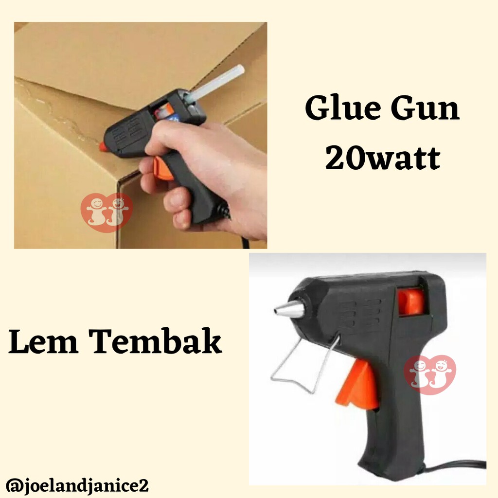 Kenmaster Glue Gun 20watt - lem tembak cepat panas RANDOM