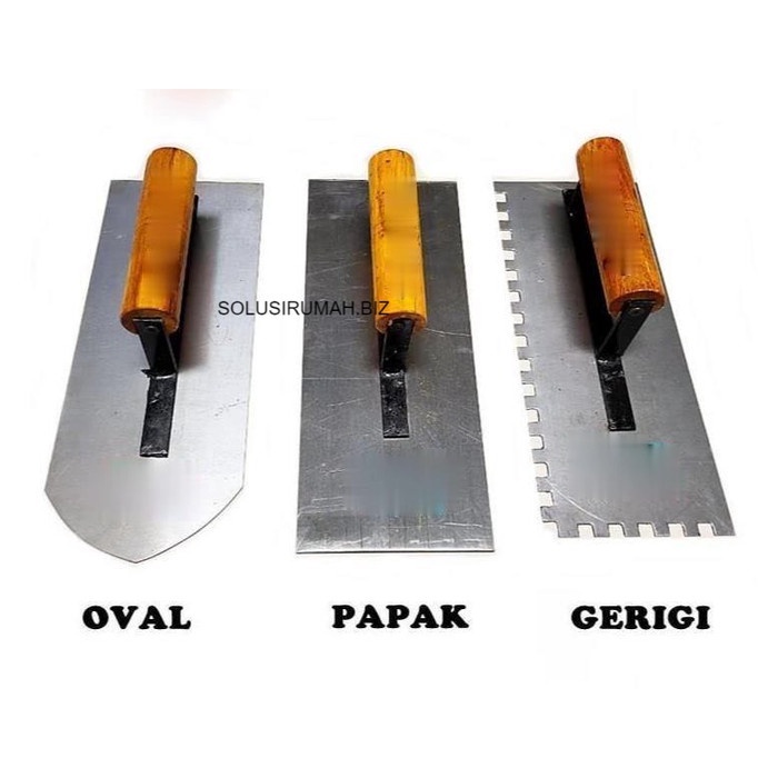 1pcs TROWEL LOKAL Plat Baja Roskam Plester pilih or random tebal kuat