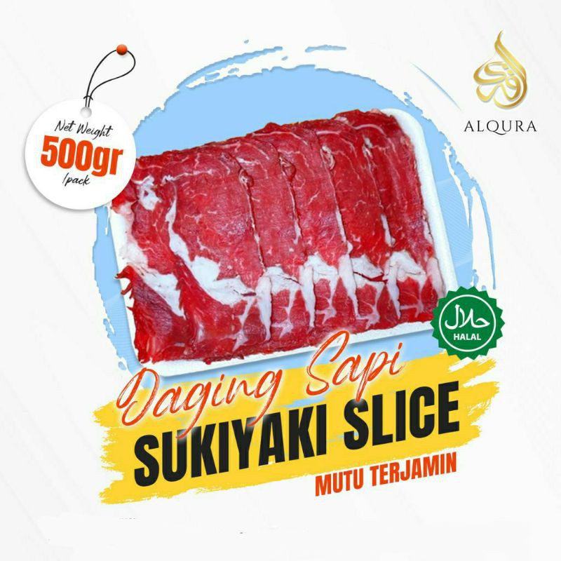 

Beef Sukiyaki Slice 500gr | Daging Sukiyaki Slice 500gr