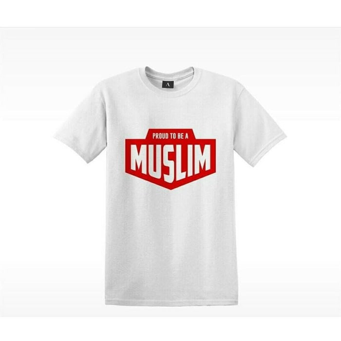 Kaos Tshirt Baju Combed 30S Distro Proud To Be A Muslim