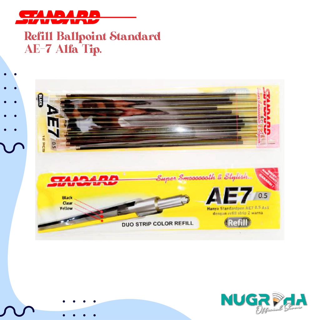 

REFFIL ISI BALLPOINT / PULPEN STANDARD AE-7 ALFATIP