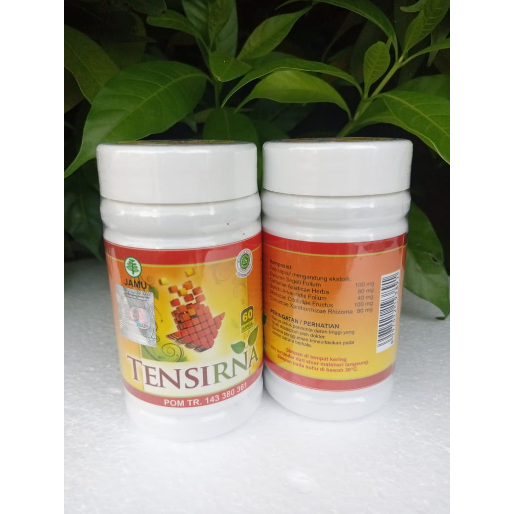 TENSIRNA Original Jamu Herbal Penurun Darah Tinggi 60 Kapsul Al-Ghuroba