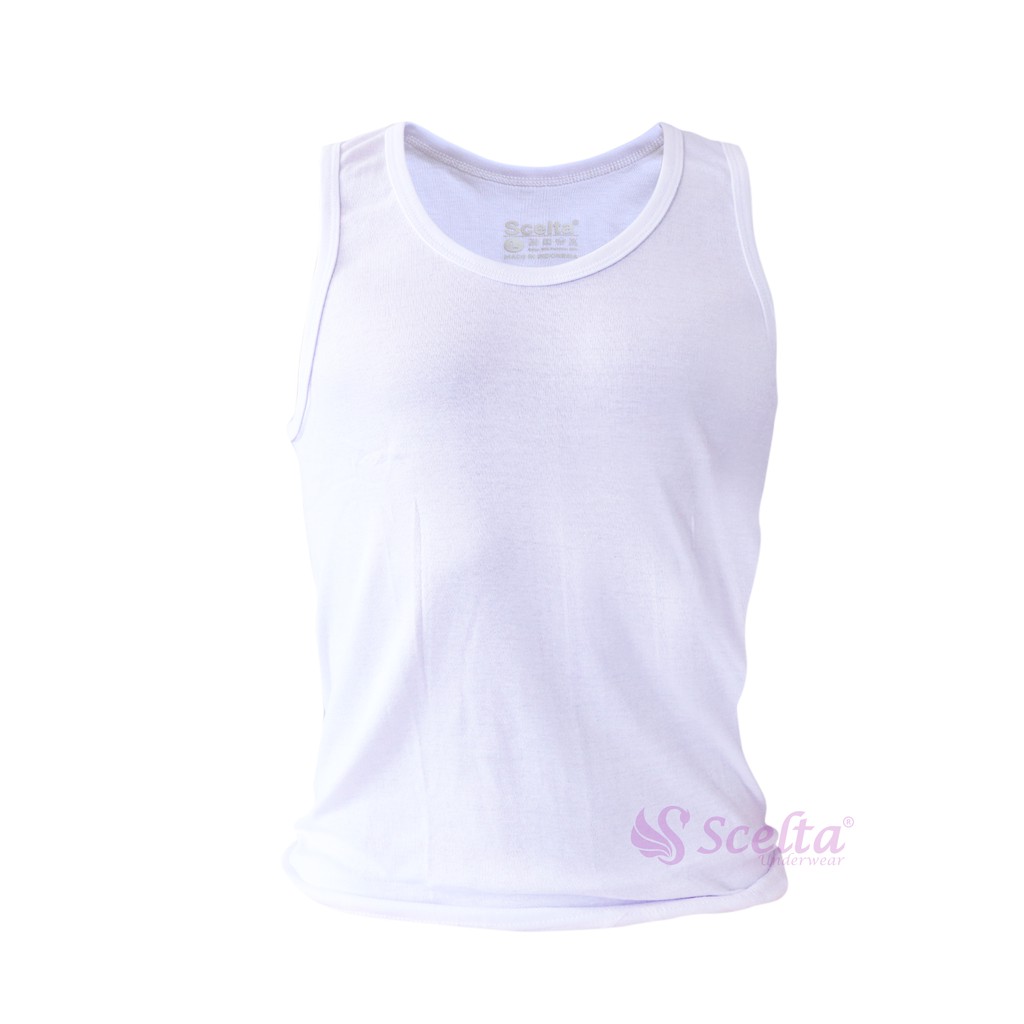 Scelta - (Hitam) Kaos Dalam Singlet Cowok Pria Katun Oblong Sg Sm 8111 thumbnail 2