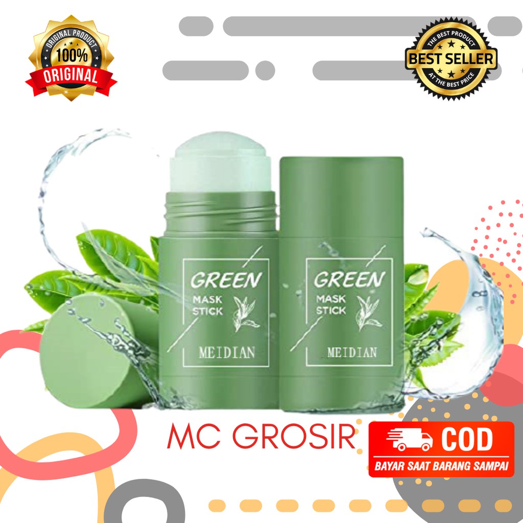 Jual MEIDIAN Green Mask Stick Eggplant Mask Stick Masker Wajah