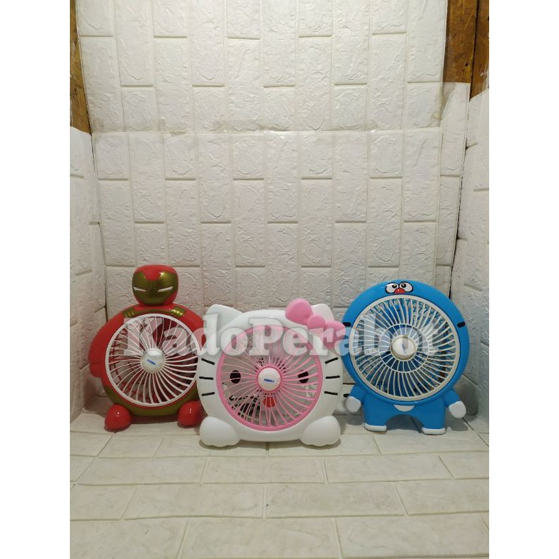 kipas meja karakter-kipas kecil kartun - kipas anak lucu - kipas kamar