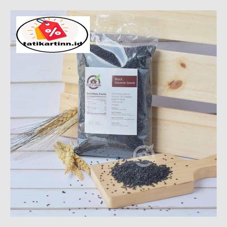 

S50Tat Black Sesame Seeds (Biji Wijen Hitam) 500Gr Atr05Ytt