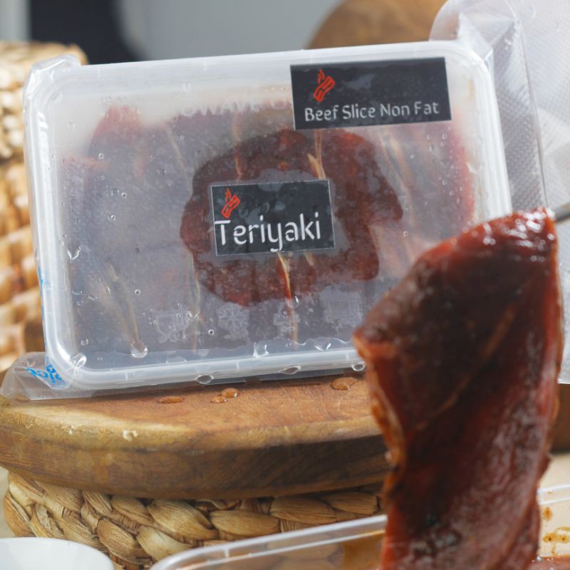 

Beef Slice Non Fat Marinate Teriyaki 500 gram