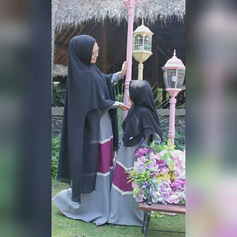 GAMIS SET HIJAB ANAK by SHARAREA - Gamis kids hijab kids dress anak setelan baju kids baju muslim