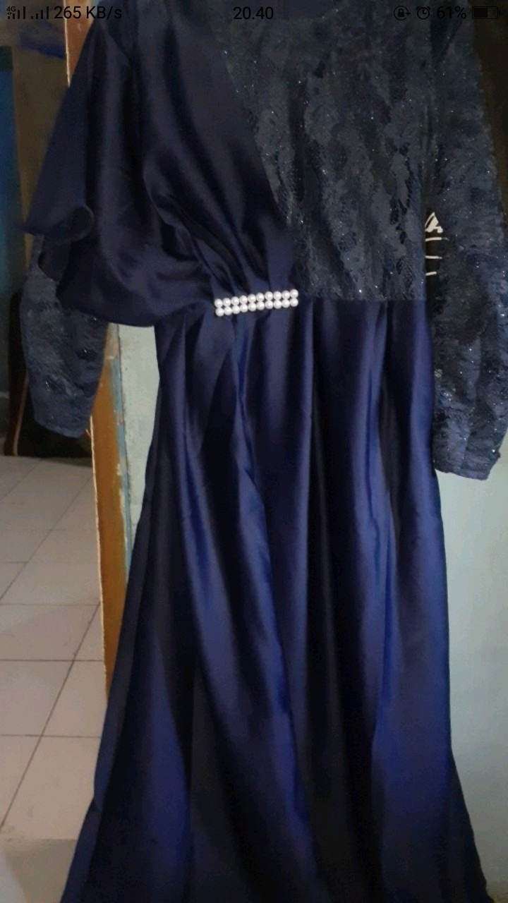 Gamis Brokat Cavlin / / Pusat Kulakan Batik Sarasavati Store