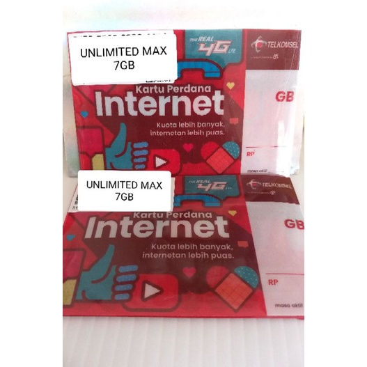 KARTU PERDANA KUOTA DATA UNLIMITED MAX 7GB