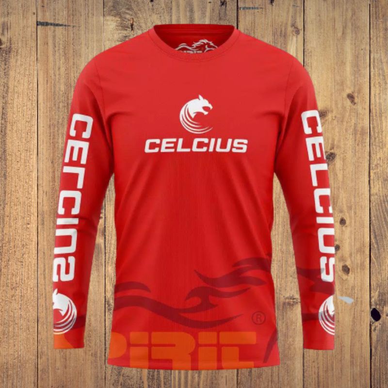 kaos sepeda celcius lengan panjang pria/wanita