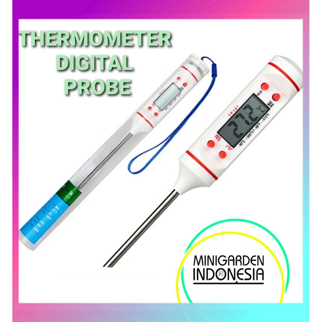 Thermometer Digital untuk akuarium / laboratorium / praktikum / hidroponik / polutry AU006