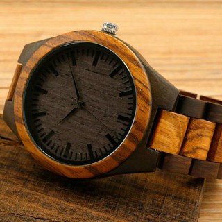 Promo Jam  Tangan  Kayu  Pria Bobo Bird D30 Vintage Zebra 