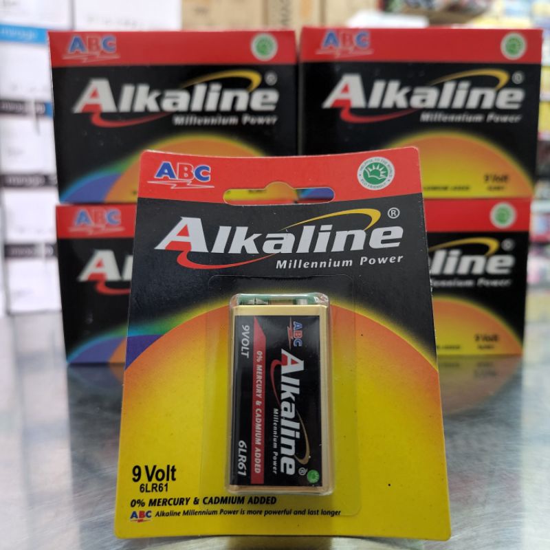 Baterai ABC ALKALINE 9 Volt / Alkaline Kotak 9v (PCS)