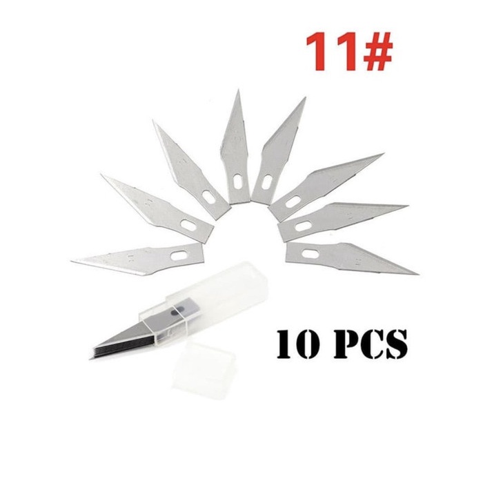 

Pisau Hobby Knife Refill Blade 10pcs Art Precision Knife Pen Cutter