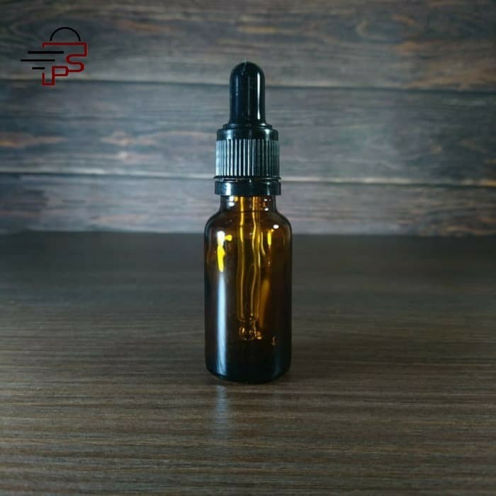 Botol kaca pipet 20ml coklat tebal / botol serum 20ml amber / botol tetes 20ml tutup segel