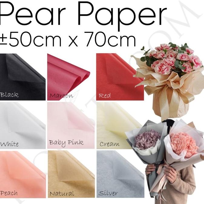 

40 Lembar Pear Paper - Kertas Bungkus Bunga - Dekorasi - Kado