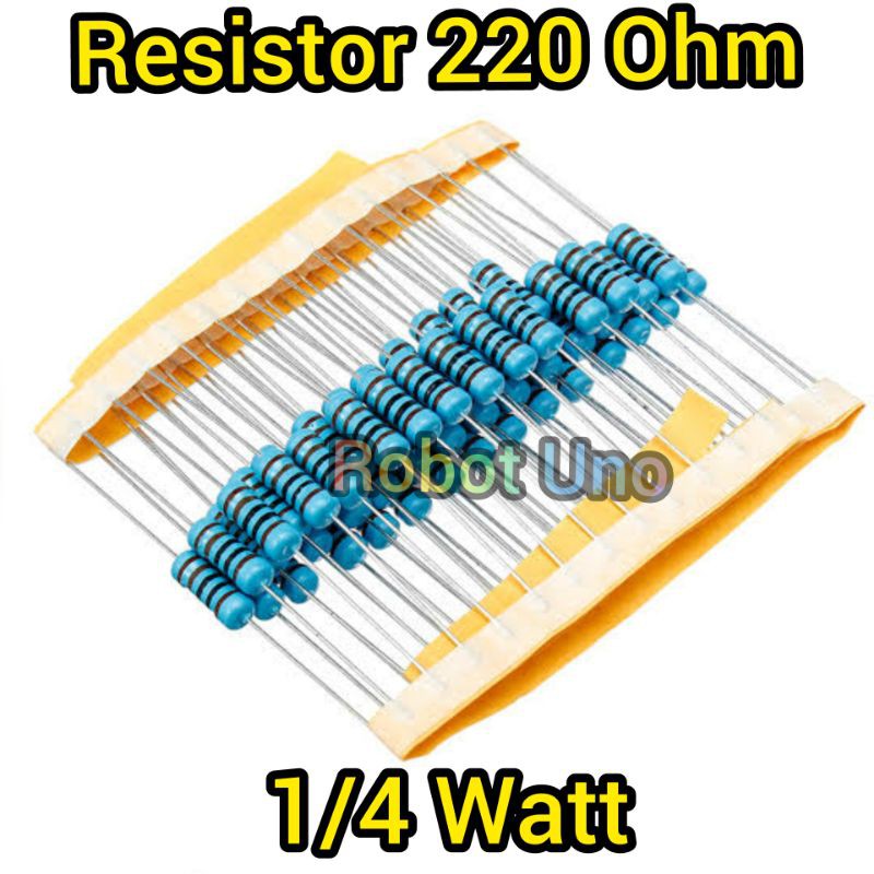 Resistor 220 Ohm 1/4 Watt