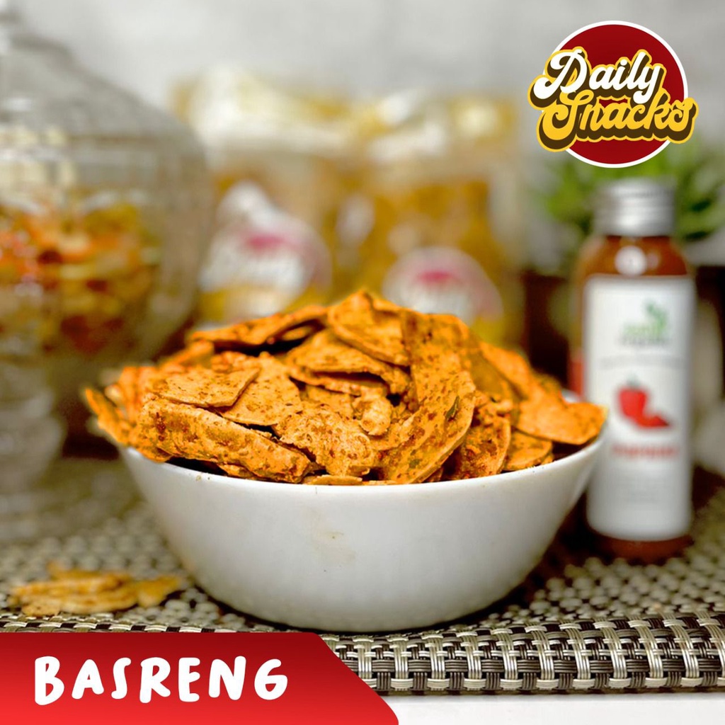 Basreng Pedas Daun Jeruk Baso Goreng Kripik Basreng Daily Snack