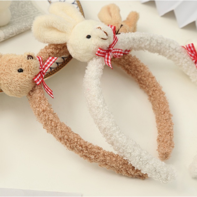 BANDO RAMBUT WANITA KOREA HEADBAND BANDANA BUNNY ANAK PEREMPUAN FASHION IMPORT AK48