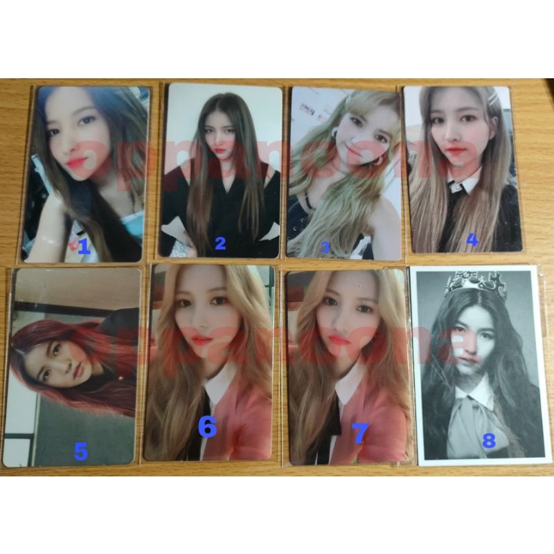 Photocard sowon gfriend official