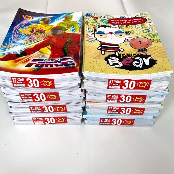 

<ToB ☼> (1 Pack isi 20 pcs) Buku Tulis You Kiky 30 Lembar /Restok lagi