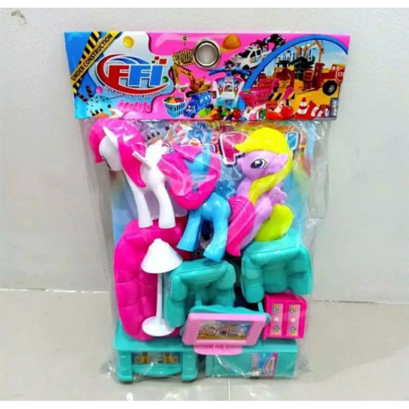 FI 557 PLUS BEAUTY / MAINAN SET SOFA PLUS TIGA KUDA