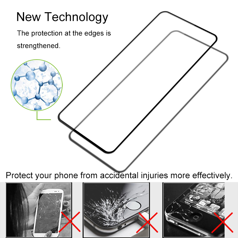 3-in-1 Tempered Glass Realme 8i 8 Pro C11 2021 C25 C15 C3 C12 C2 7 7I  6i / 6 Pro 5i 5 Pro 3 Pro Reno 4 Pro Reno 5 A12 A5S A3S A5 A9 2020 Camera Lens Back Film Screen Protector R&amp;J