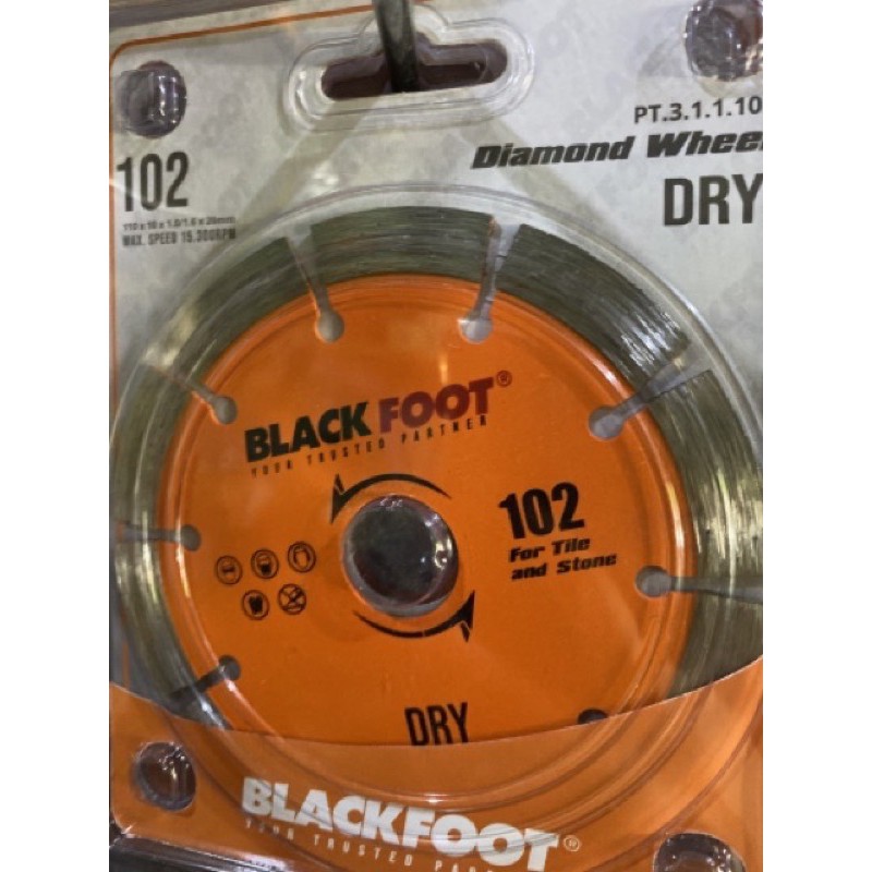 BLACKFOOT Diamond Wheel 102 DRY