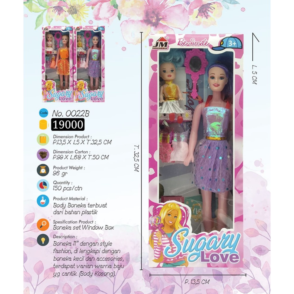 mainan boneka berbie sweet girl dan berbie baby