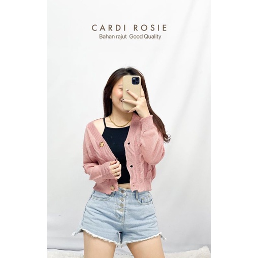 MDLV ~ CARDI ROSIE RAJUT CARDIGAN RAJUT KOREA TERBARU CARDIGAN LENGAN PANJANG CEWEK FASHION WANITA