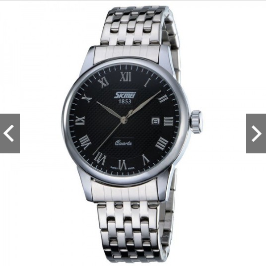 Jam Tangan Wanita / SKMEI ORI / SKMEI 9058 Black Silver